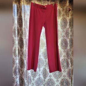 Betabrand flair hot pink pants.  Size Large